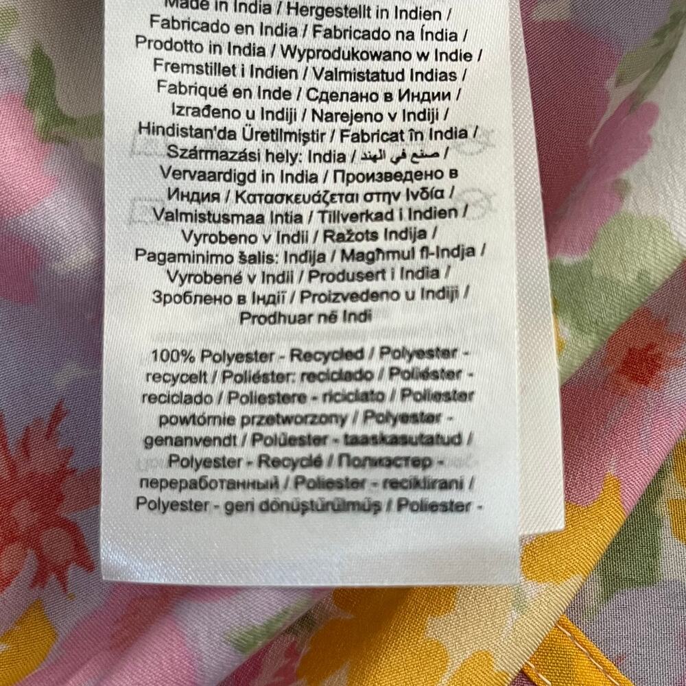 Vero Moda Pink Floral Wrap Mini Dress M NWT Pastel Ruffle Frill Summer Coquette - Picture 11 of 14